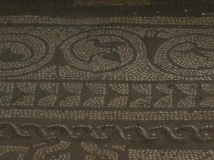 A bird believed to be the mosaicist's signature
